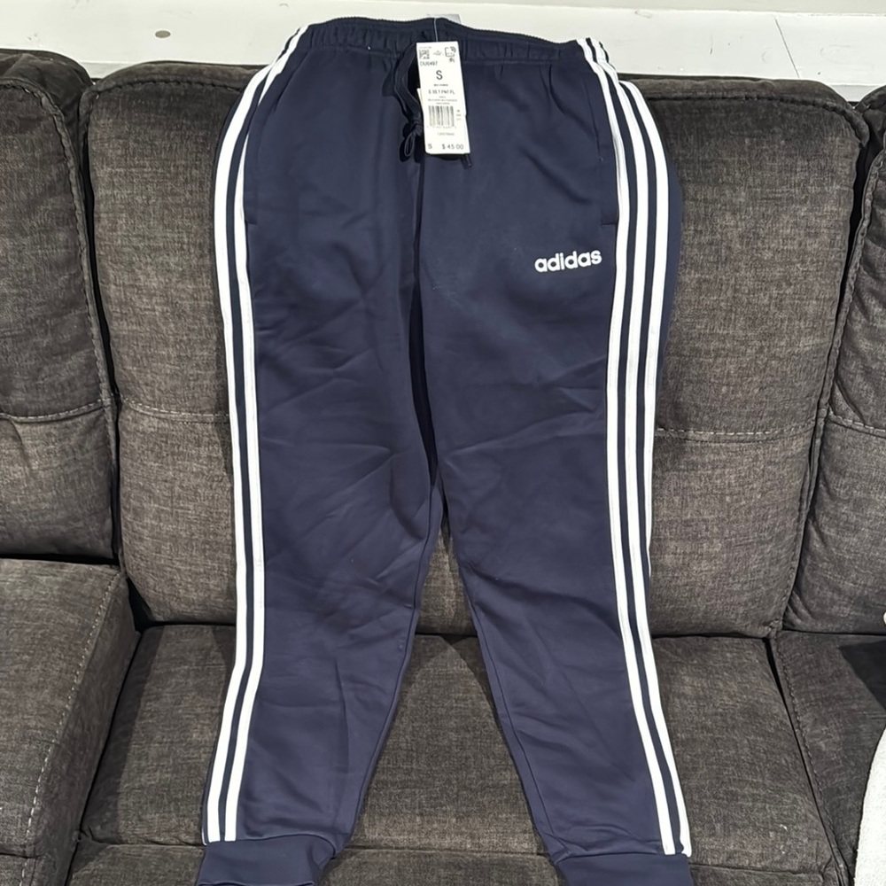 Adidas Mens Navy Track Pants